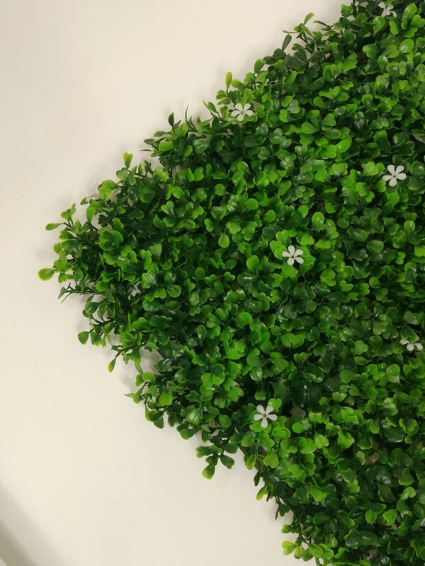 Bardas Verdes Decorativas ERBETTA®, Jazmin (flor blanca) Pieza de 50x50cm - Image 2