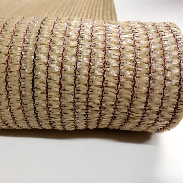 Malla Ocultación Tejido Hilo Plano Raschel OBAMALLA® color Beige (Sombra 88%) - Image 3