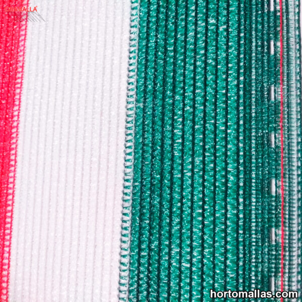 Malla de privacidad OBAMALLA® tricolor de 2.1x100 m de Malla.mx, perfecta para cercos y áreas exteriores en tierras mexicanas.
