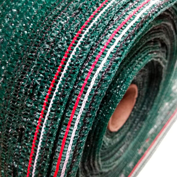 Rollo de Malla para Privacidad OBAMALLA® 2.1x100m color verde (3.17oz porcentaje de sombra 88%) - Image 2