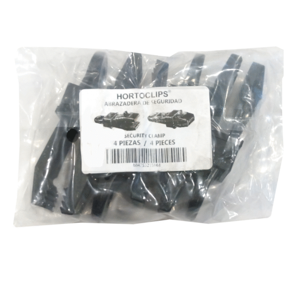 Pinzas Abrazadera de Seguridad para Ojillo de Metal de Malla HORTOCLIPS®, paquete 4 piezas - Image 2