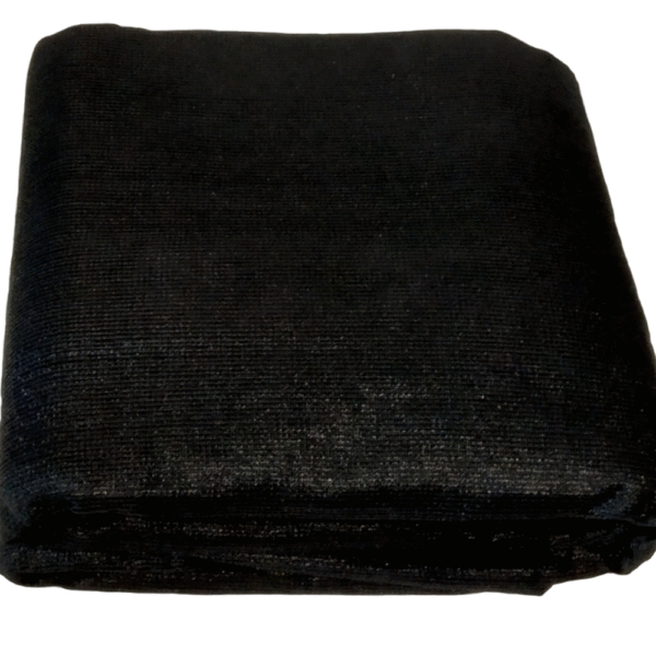 Confección de Malla Sombra con Bastilla y Ojuelos OBAMALLA® color Negro, Cobertura de 96% - Image 3