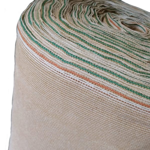 Malla Sombra Rompevientos OBAMALLA® 2.1x100m color beige-blanco (5.3oz porcentaje de sombra 96%) - Image 3